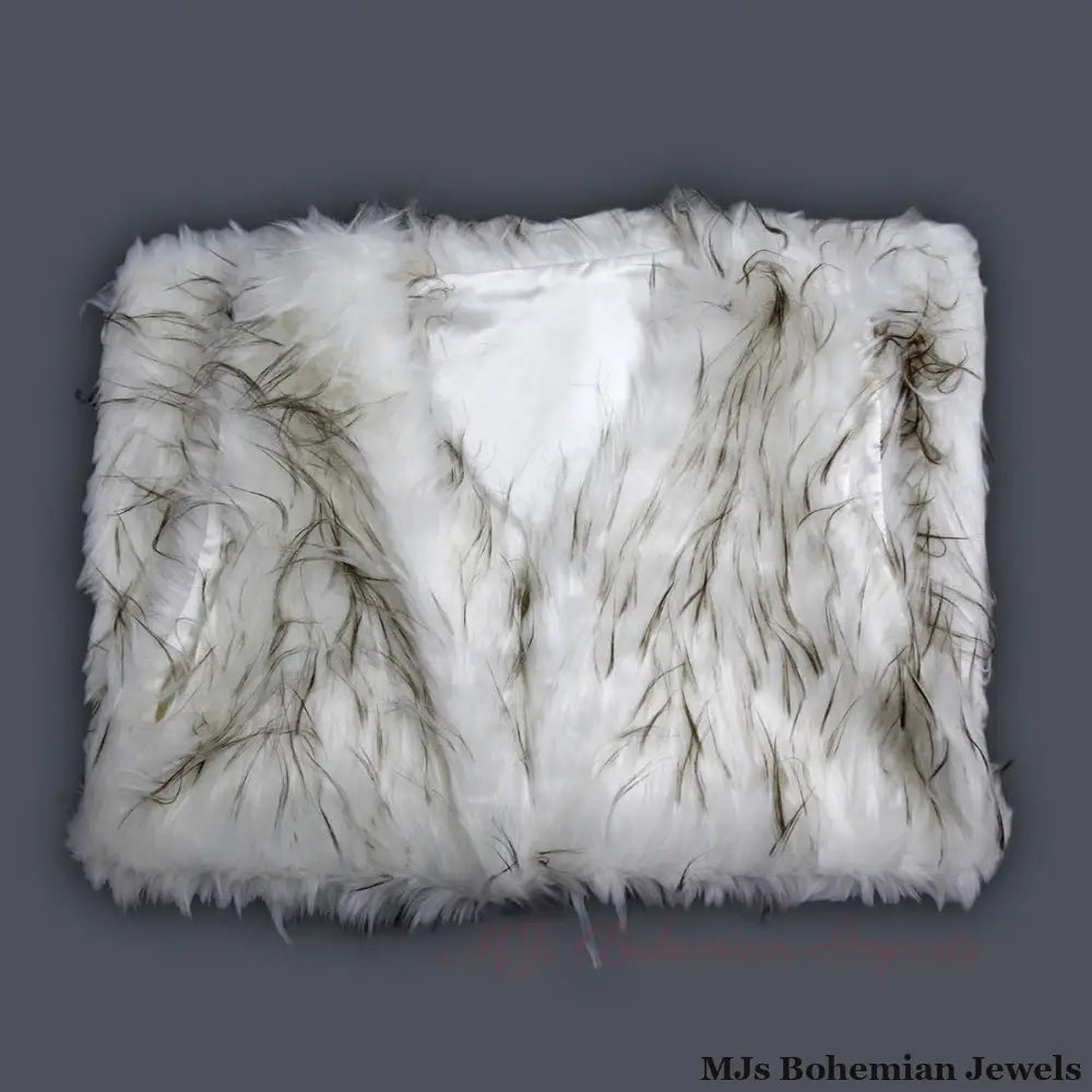 White Faux Fur Fashion Vest