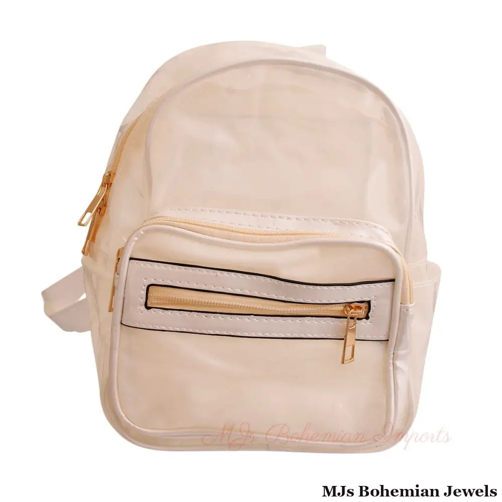 WhiteTransparent Backpack
